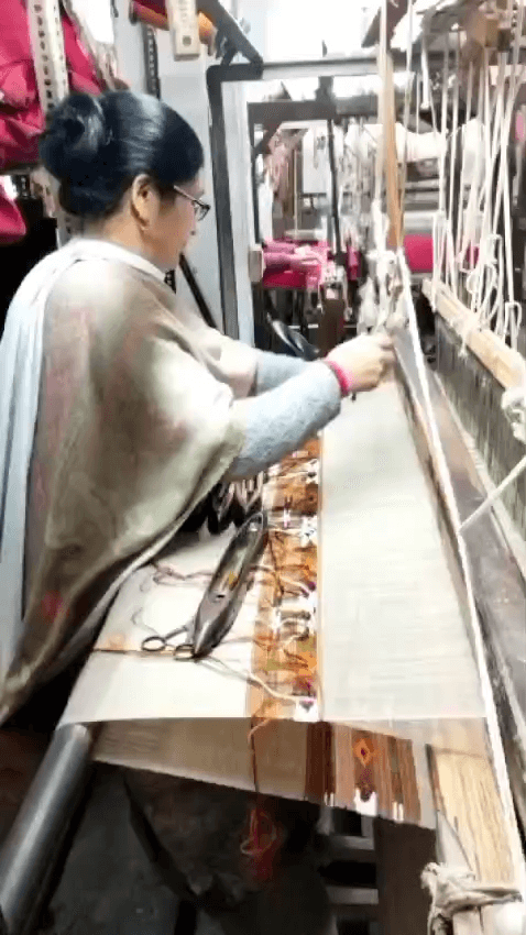 Kiran Devi from Kullu has been  weaving  Shawls, since 15 years